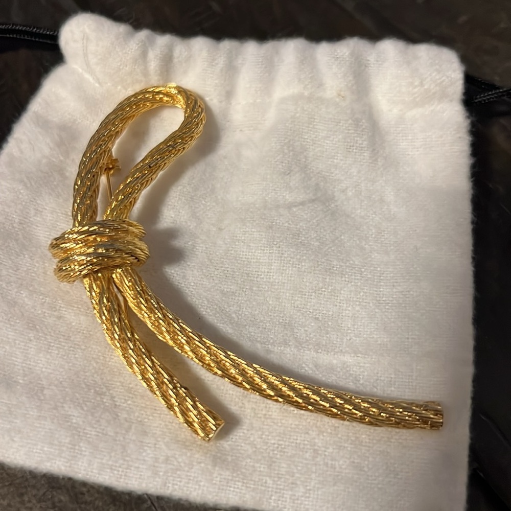 Vintage Christian Dior Rope Knot Brooch